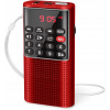 Prunus J-328 mini FM rádio Diktafón AUX SD/TF AKU nahrávanie vysielania