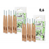 SADA 1+1 | GoEco® BAMBOO | Mezizubní kartáčky 0,6 mm | 12 ks | Z bambusu | Ekologická ústní hygiena