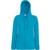 Fruit of the Loom F.O.L. | Lady-Fit LW Hooded Sweat Jacket Dámska mikina s kapucňou_16.215 Farba: Azure Blue, Veľkosť: M