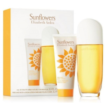 Elizabeth Arden Sunflowers SET: Toaletná voda 100ml + Telové mlieko 100ml pre ženy