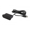 Asa Elektrická zásuvka USB nabíjačka Oval / Čierna matná