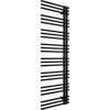 CERANO - Kúpeľňový radiátor Burke - L/P - asymetrické pripojenie 50mm - 750W - čierna matná - 1600x500 mm