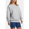 Under Armour Essential Fleece Oversized Crew Mod Gray Light Heather/White XS
