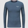 Salewa Cristallo Warm Alpine Dark Denim Pánske Merino Tričko Veľkosť 52