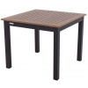 DOPPLER Stôl záhradný, hliníkový EXPERT WOOD Plus 90 × 90 cm