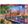 Puzzle London at Sunset Dominic Davison Educa 2000 dielov a Fix lepidlo EDU19046