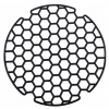 Mäkká okrúhla mriežková podložka do drezu, čierna