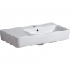 Geberit Selnova Compact - Umývadielko 650x370 mm, s 1 otvorom na batériu, s prepadom, biela 501.549.00.1