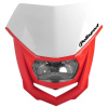 POLISPORT Maska so svetlom POLISPORT HALO 8657400040 BIELA/ČERVENÁ