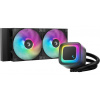 DEEPCOOL vodní chladič LE240 V2 / 2x120 PWM ARGB fan / displej / černý R-LE240-BKAMMC-G-2