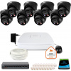 DAHUA IP monitorovacia súprava 8Mpx dome kamier