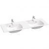 Ravak Classic Slim Dvojité umývadlo 130 cm, biele XJX01113001