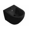 CERANO - Závesný bidet Fizo - čierna matná - 36x37x49 cm CER-417404