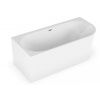 Polimat Sola 160x75 voľne stojaca akrylátová vaňa, biela Dĺžka vane: 160 cm, Orientácia: ľavá, 00027