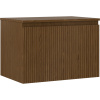 Mexen Rivel kúpeľňová skrinka pod umývadlo 70 cm s doskou, 1 zásuvka, drážkovaná, orech - 91A20-07047-1-BFC86