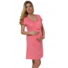 Tehotenská nočná košeľa Dagny - Italian Fashion XL růžova