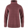 Fjällräven Övik Cable Knit Roller Neck W, Veľkosť L, Farba MESA PURPLE