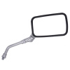 Universal Mirror Set Chrome Rectangle 10mm (RHS Reverse Thread) Pair (MRU037) MRU037