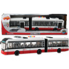 CITY SERVICE CAR - 1:16 Kĺbový autobus - červený, na zotrvačník so zvukmi