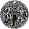 Strieborná minca Starí Bohovia: Hermes a Merkúr 2 Oz High Relief 2021 Antique Štandard