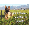 Pozorpes.sk, výstražná tabuľka (Nemecký ovčiak)