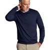 Charles Tyrwhitt Merino Crew Neck Jumper — Navy - XXL