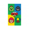 Carbotex · Detský uterák Brawl Stars - motív portréty s gramážou 320 gr./m² - 30 x 50 cm