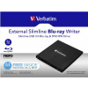 VERBATIM Slimline Blu-ray Rewriter USB 3.0 Bezplatný BR disk 25 GB (CD DVD BD Mdisc)