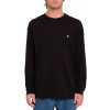 pánske tričko VOLCOM STONE BLANKS LS TEE Black L