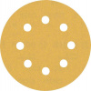 BOSCH Brúsny papier EXPERT C470 s 8 otvormi pre excentrické brúsky, 115 mm, zrnitosť 180, 5 ks