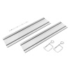 Graphite 58G495-732 Vodiaca koľajnica 2x700 mm s konektorom a 2 svorkami GRAPHITE Vodiace koľajnice 2 x