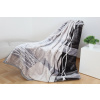 DomTextilu Teplá deka v odtieňoch sivej a béžovej farby 160x210