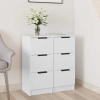 zahrada-XL Komody 2 ks biele 30x30x70 cm spracované drevo 811152
