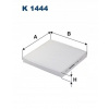 Filtron K 1444 Filtrácia, vetranie priestoru pre cestujúcich