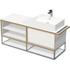 Kúpeľňová skrinka s umývadlom Intedoor MULTI 148 cm OXO MULTI OALU 140P 70 1Z KDP 