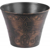 Strend Pro Garden Kvetináč Strend Pro Flower, 24,7x19,3 cm, zlatý, metalický efekt