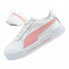 Športové detské tenisky Puma Carina L r.22, biele, pohodlné, ľahké