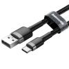 Baseus CATKLF-BG1 Cafule Kábel USB-C 3A 1m Grey/Black 6953156278202