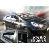 Deflektory - Kia Rio Htb 2011-2017 (+zadné)