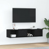 vidaXL TV stolíky 2 ks dub čierne 60x31x25,5 cm kompozitné drevo 861439