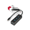 AXAGON HUE-S2C,Type-C 4x USB3.0 CHARGING hub, microUSB nap. konektor (HUE-S2C)