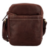 DIVILEY Pánska kožená taška cez rameno Ron hnedá 2