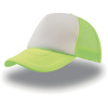 Atlantis Headwear Kšiltovka Rapper, 5 panelová, síťovaná COT332070p6299-yellow fluo UNI Žlutá fluorescent