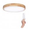 LED stropné svietidlo Solight Solid Oak, 48W, s diaľkovým ovládačom, 3360lm, 39cm, stmievanie, studená/neutrálna/teplá biela (WO8009) hnedé