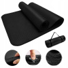 JOGA FITNESS - STAR HRUBÁ ČIERNA GYMNASTICKÁ PODLOŽKA 183x61x1,5