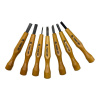 Sada řezbářských dlát MIKISYO Power Grip - 7 kusů, pevná papírová krabička