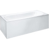 LAUFEN Solutions pravouhlá vaňa akrylátová (s konštrukciou a ľavým L panelom), odtok v strede, 1700 x 750 x 620 mm, biela, H2235350000001