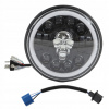 7in motocykel LED Angel Eye reflektor lebka vzor