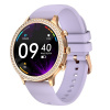 Lige Chytré hodinky LUMINA Femi I70 Fit zlaté / fialový silikón 660525