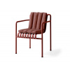 HAY Textilný podsedák Palissade Dining Armchair Soft Quilted Cushion, iron red